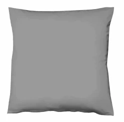 Kopfkissenbezüge|Satin>Fleuresse Uni-Satin-Kissenbezug grau