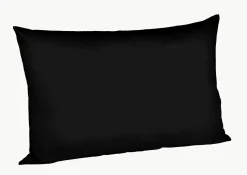 Kopfkissenbezüge|Satin>Fleuresse Uni-Satin-Kissenbezug schwarz