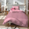 Fleuresse Uni-Satin-Kissenbezug pink^ Kopfkissenbezüge|Satin