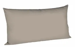 Kopfkissenbezüge|Satin>Fleuresse Uni-Satin-Kissenbezug grau