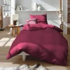 Kopfkissenbezüge|Satin>Fleuresse Uni-Satin-Kissenbezug rot