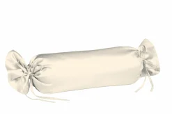 Fleuresse Uni-Satin-Nackenrollenbezug beige^ Kopfkissenbezüge|Satin