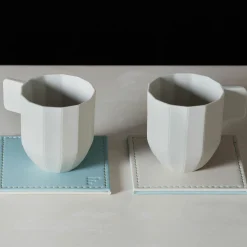 Freeform 4er Untersetzer 10x10cm beigegrünblau^ Untersetzer