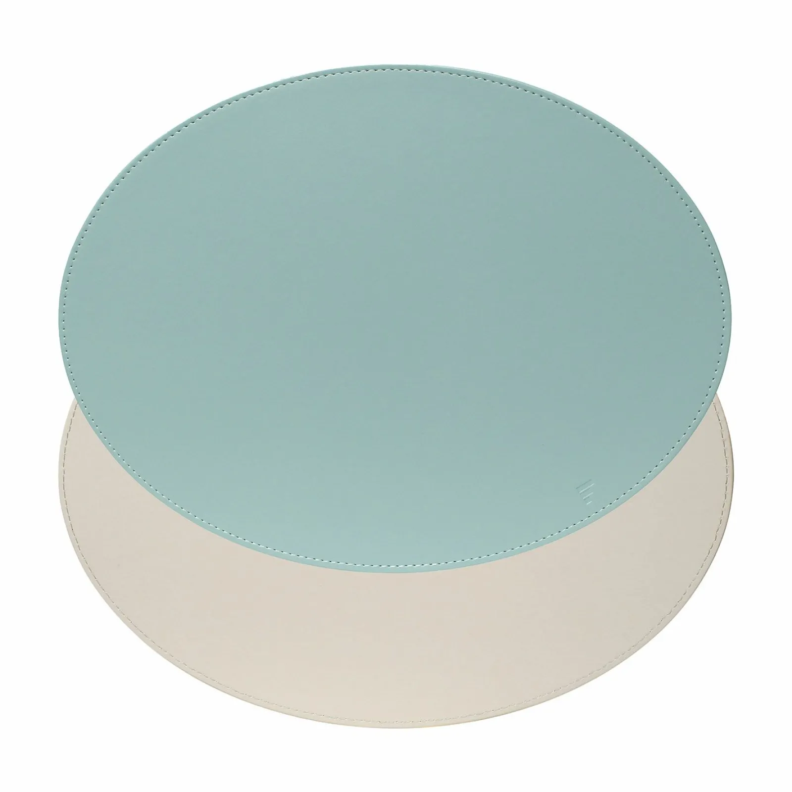 Freeform Tischset oval 45x34cm beigegrünblau^ Tischsets