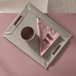 Freeform Wendetablett 45x35cm weißgrauviolett^ Dekoration|Tabletts