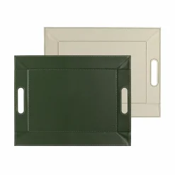 Freeform Wendetablett 45x35cm grünbeige^ Dekoration|Tabletts