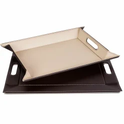 Dekoration|Tabletts>Freeform Wendetablett 45x35cm beigebraun