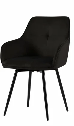 4-Fuß Stuhl drehbar schwarz^ Esszimmerstühle