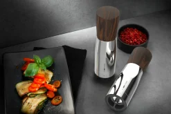 Gewürzmühlen & Streuer>Gefu Gewürzmühle braunschwarzsilberfarben