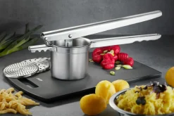 Gefu Kartoffel-,Saft-/Spätzlepresse silberfarben^ Küchenzubehör