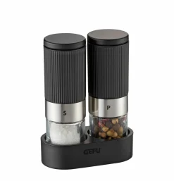 Gewürzmühlen & Streuer>Gefu Salz- und Pfeffermühle schwarz