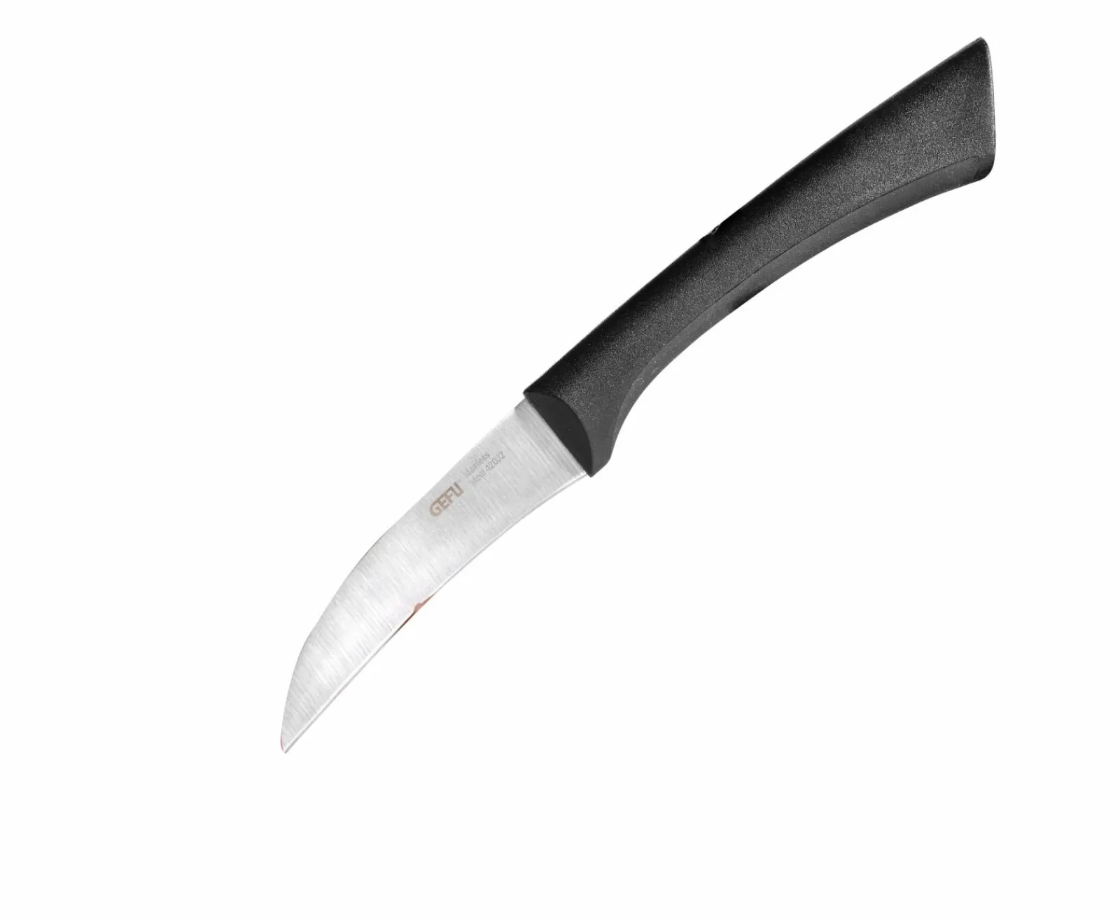 Küchenzubehör>Gefu Schälmesser 8cm schwarz