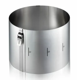 Gefu Tortenring 15cm silberfarben^ Backzubehör