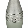Gilde Halsvase 34cm silberfarben^ Dekoration