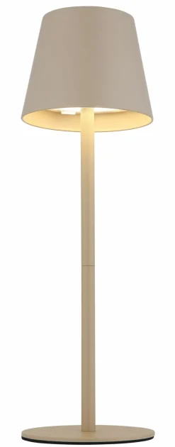 Akku Tischleuchten|Tischleuchten>Globo LED - Akku - Tischleuchte 1flg gelbmehrfarbigbraun
