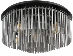 Globo LED-Deckenleuchte 5flg schwarz^ Deckenleuchten