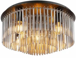 Globo LED-Deckenleuchte 5flg schwarz^ Deckenleuchten