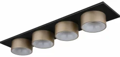 Globo LED-Deckenleuchte 1flg grauschwarzmehrfarbigorangegoldfarben^ Deckenleuchten|Spots