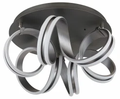 Deckenleuchten>Globo LED-Deckenleuchte 1flg graumehrfarbig