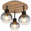 Deckenleuchten>Globo LED-Deckenleuchte 3flg schwarz