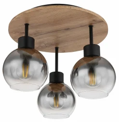 Deckenleuchten>Globo LED-Deckenleuchte 3flg schwarz