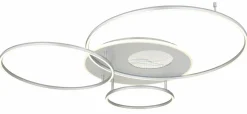 Deckenleuchten>Globo LED-Deckenleuchte 1flg silberfarbenmehrfarbig