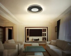 Deckenleuchten>Globo LED-Deckenleuchte 1flg schwarztransparent