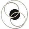 Globo LED-Deckenleuchte 1flg schwarzsilberfarben^ Deckenleuchten