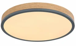 Globo LED-Deckenleuchte rund 1flg graumehrfarbigbraun^ Deckenleuchten