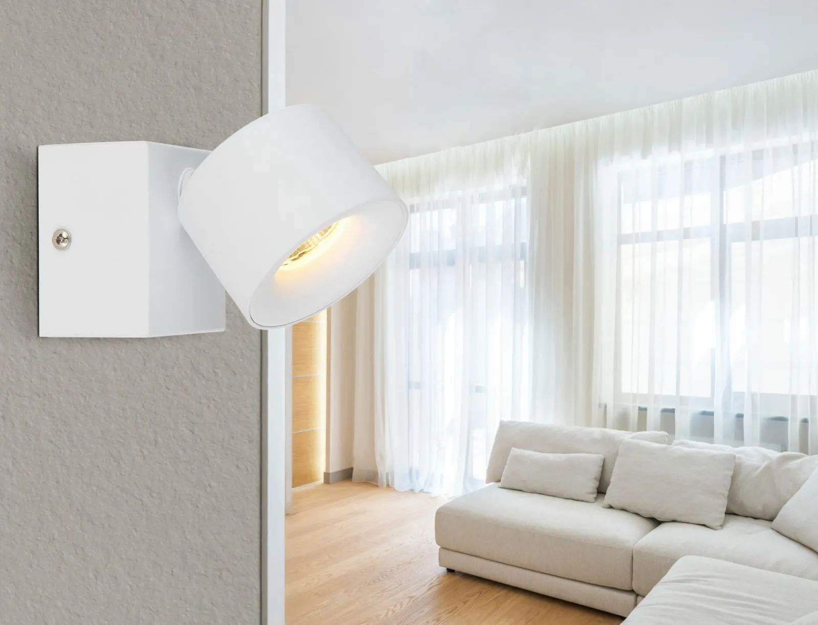 Spots>Globo LED-LED Strahler 1flg weißtransparent