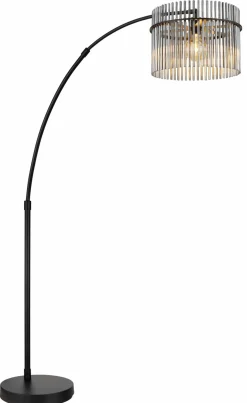 Globo LED-Stehleuchte 1flg grauschwarz^ Stehleuchten