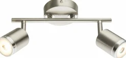Spots>Globo LED-Strahler 2flg silberfarben