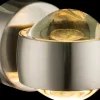 Globo LED-Wandleuchte 2flg silberfarbengoldfarbengrau^ Wandleuchten