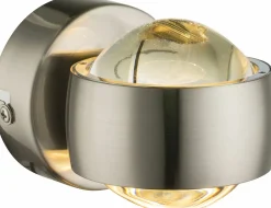 Globo LED-Wandleuchte 2flg silberfarbengoldfarbengrau^ Wandleuchten