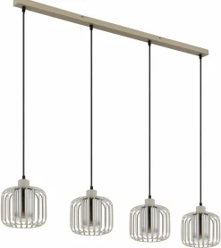 Pendelleuchten>Globo Pendelleuchte 4flg beige