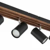 Spots>Globo Strahler 4flg braunschwarz