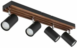 Spots>Globo Strahler 4flg braunschwarz