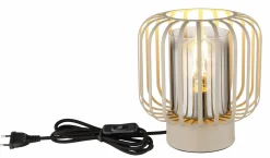 Globo Tischleuchte 1flg beige^ Tischleuchten