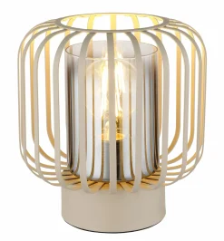 Globo Tischleuchte 1flg beige^ Tischleuchten