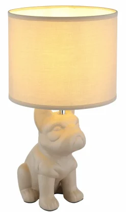 Globo Tischleuchte 1flg beige^ Tischleuchten