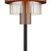 Globo Tischleuchte 1flg schwarzbraunrot^ Tischleuchten