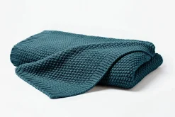 Hahn Jersey-Strickdecke grün^ Wohndecken