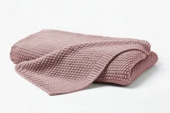 Hahn Jersey-Strickdecke pink^ Wohndecken