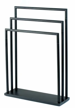 Handtuchständer schwarz^ Badaccessoires