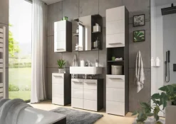 Hängeschrank schwarzweißmehrfarbig^ Badmöbel