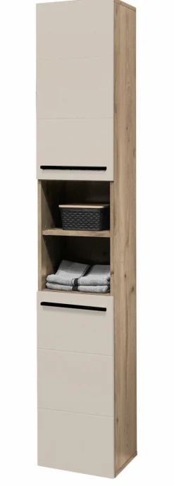 Hochschrank beige^ Badmöbel