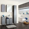 Hochschrank grau^ Badmöbel