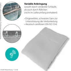 Indes-Fuggerhaus Schlaufenschal weiß^ Gardinen-Vorhänge