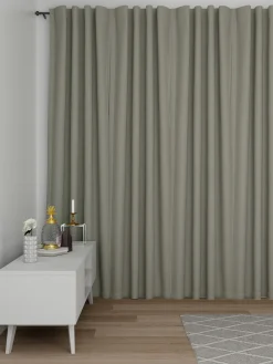 Indes-Fuggerhaus Schlaufenschal beige^ Gardinen-Vorhänge