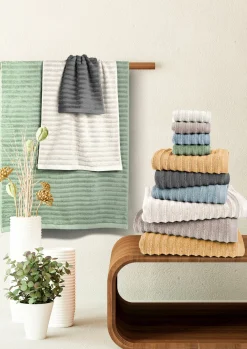Inspiration Home Duschtuch grau^ Duschtücher
